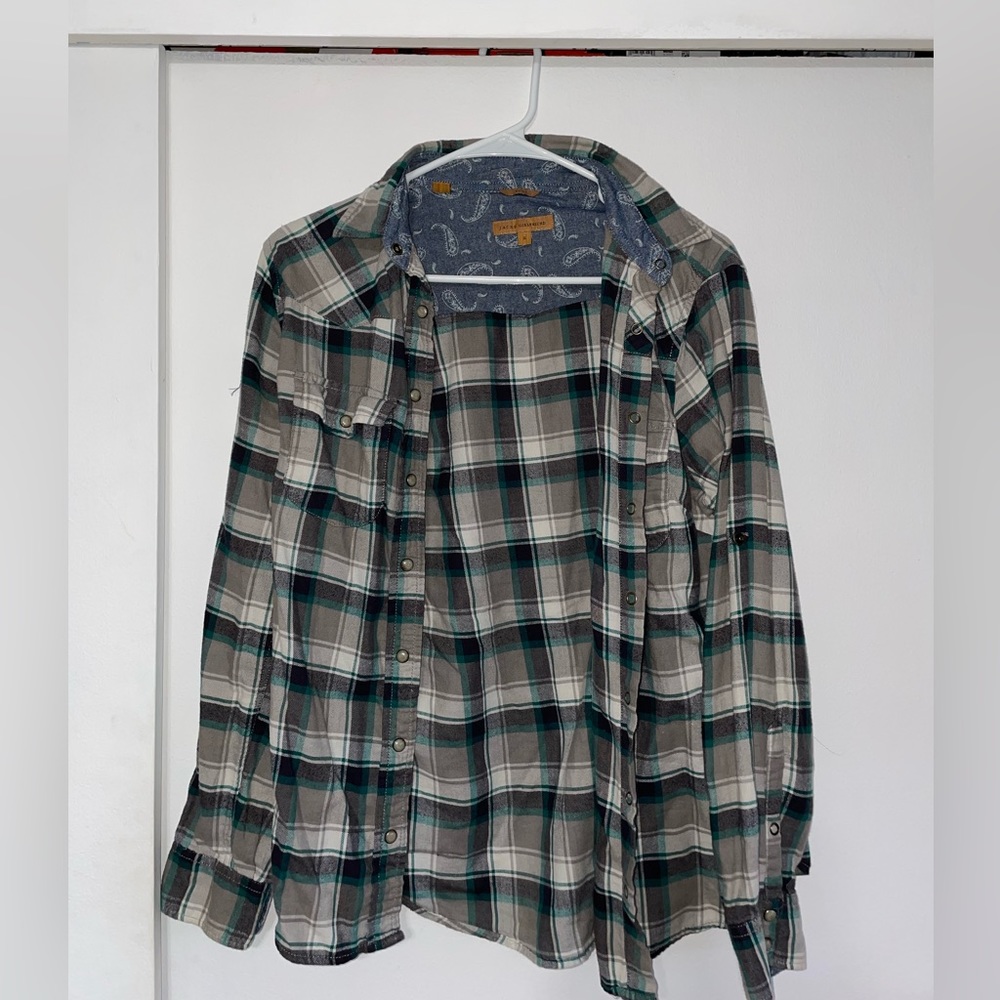 petal snap flannel